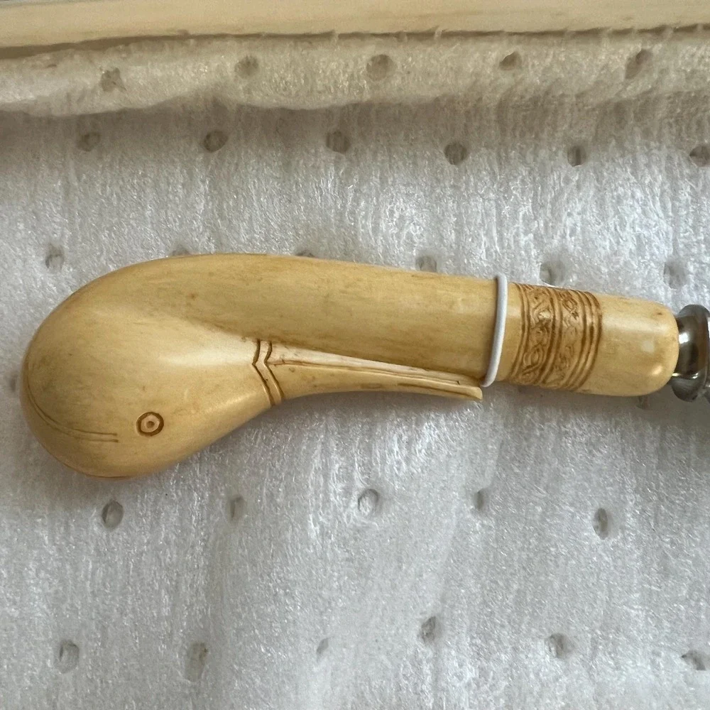 Crane or Swan‎ Carved Handle Sheffield Artek Cake Knife